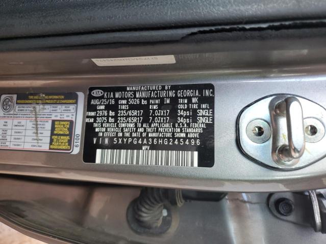 5XYPG4A36HG245496 KIA 2017