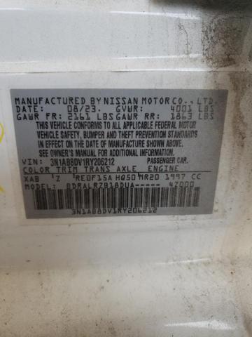 3N1AB8DV1RY206212 Nissan 2024