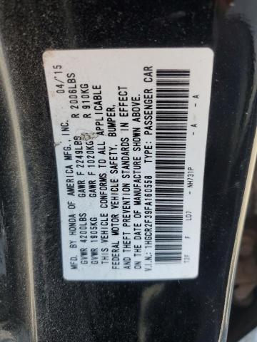 1HGCR2F39FA160558 Honda k24w1
