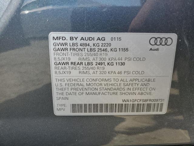 WA1GFCFS8FR009731 Audi Q3 PRESTIG