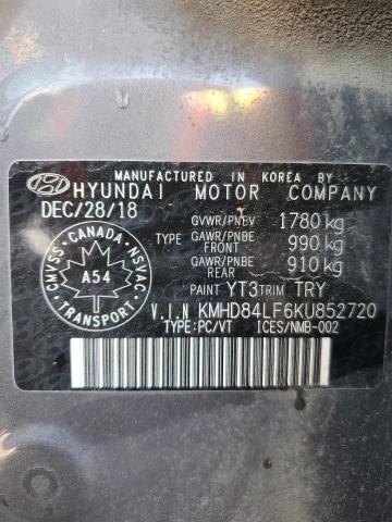KMHD84LF6KU852720 Hyundai mpi nu