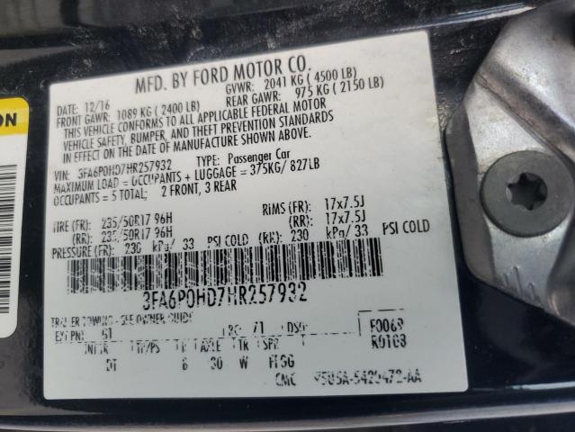 3FA6P0HD7HR257932 Ford 2017
