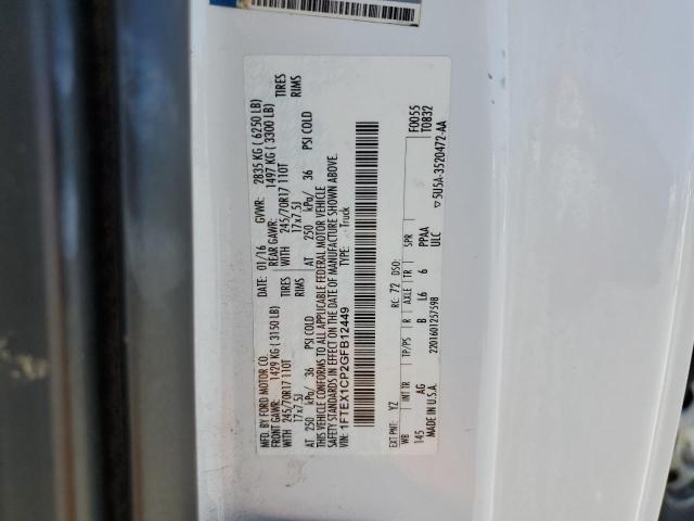 1FTEX1CP2GFB12449 Ford 2016