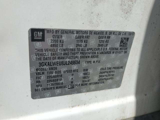 3GKALWEU8JL249634 GMC TERRAIN SL