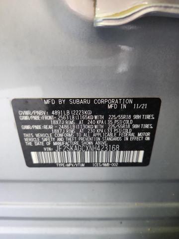 JF2SKAGCXNH423168 Subaru FORESTER S