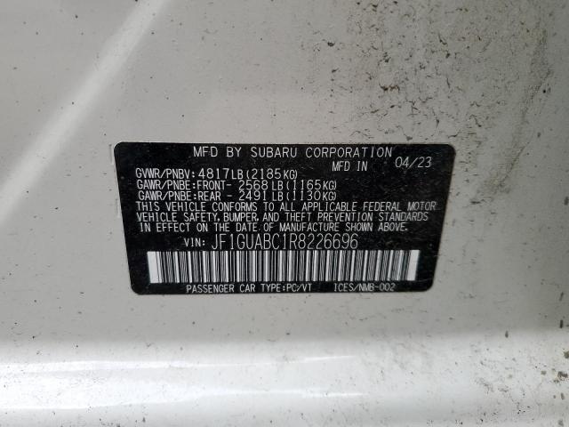 JF1GUABC1R8226696 Subaru na