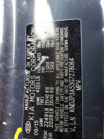 KNDJP3A53G7278064 KIA dohc gdi nu