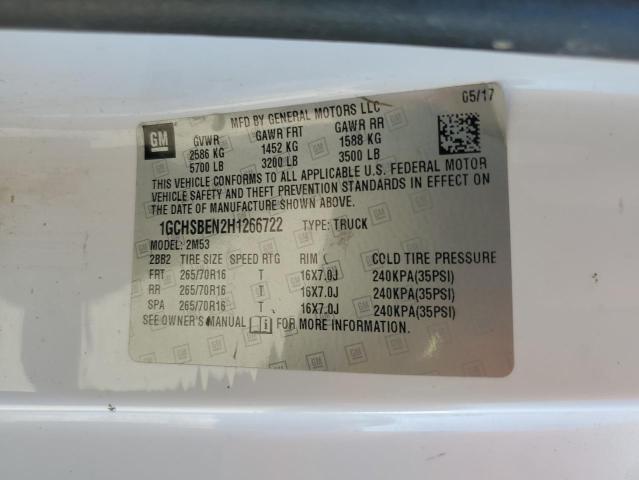 1GCHSBEN2H1266722 Chevrolet Colorado