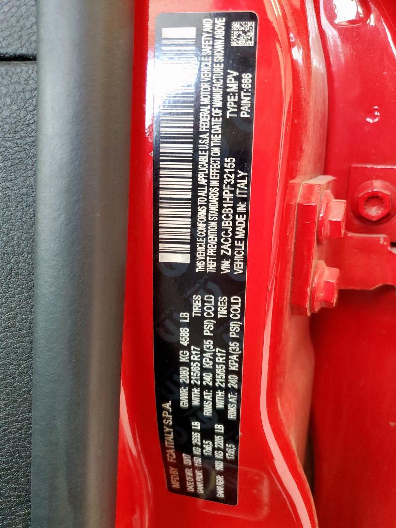 ZACCJBCB1HPF32155 Jeep RENEGADE T