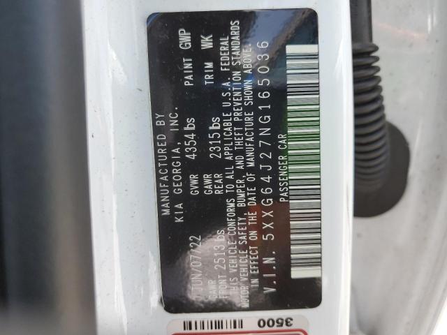 5XXG64J27NG165036 KIA t-gdi gamma ii