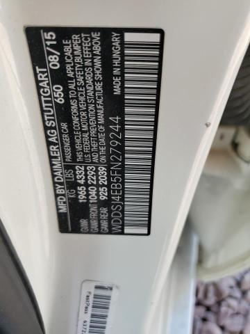 WDDSJ4EB5FN279244 Mercedes-Benz 2015