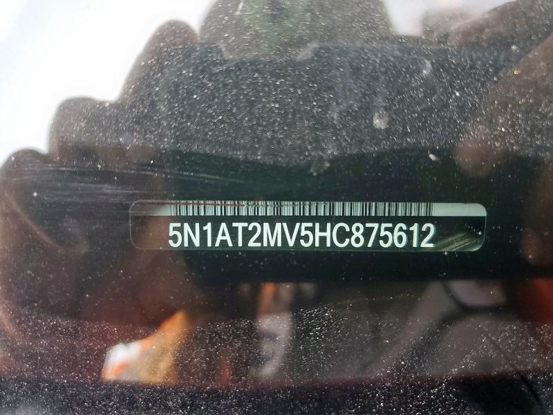5N1AT2MV5HC875612 Nissan ROGUE SV