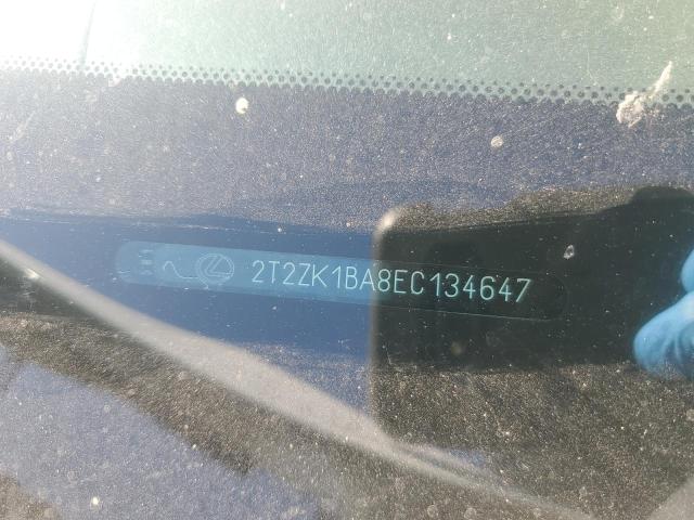 2T2ZK1BA8EC134647 Lexus 2gr-fe