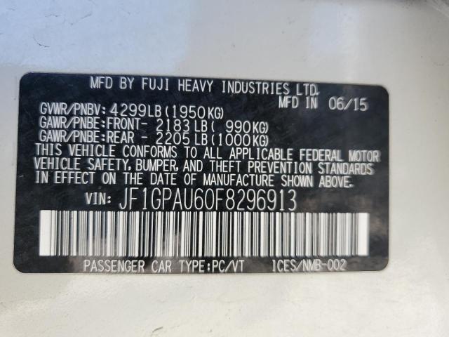 JF1GPAU60F8296913 Subaru 2.0l na