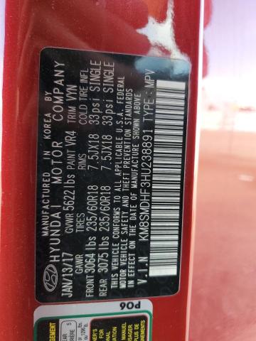 KM8SMDHF3HU238891 Hyundai gdi lambda ii