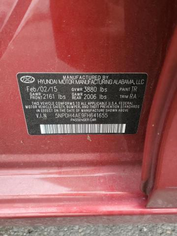 5NPDH4AE9FH641655 Hyundai dohc mpi nu