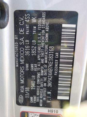 3KPA24AB7KE183168 KIA gdi gamma