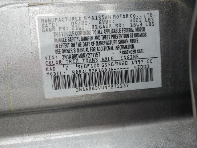 3N1AB8DV0NY271157 Nissan 2022