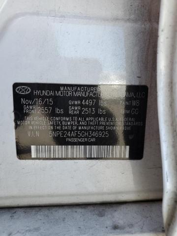 5NPE24AF5GH346925 Hyundai dohc gdi theta-ii