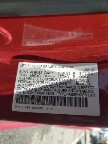1HGCV1F19KA114405 Honda ACCORD LX