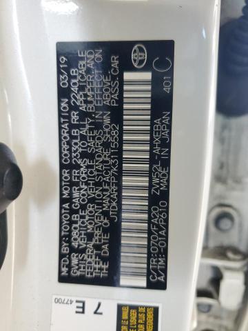 JTDKARFP7K3115582 Toyota 2zr-fxe+1nm