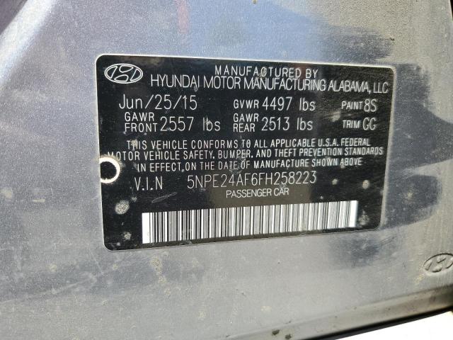 5NPE24AF6FH258223 Hyundai dohc gdi theta-ii