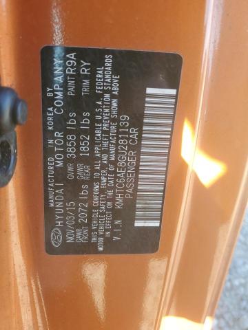 KMHTC6AE8GU281139 Hyundai VELOSTER T