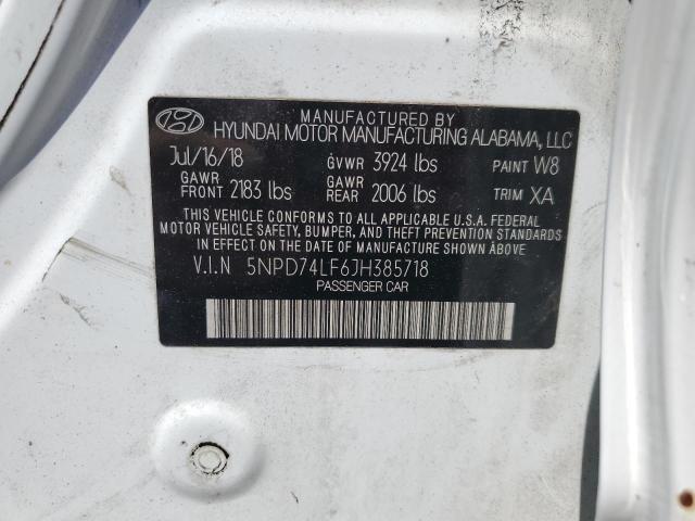 5NPD74LF6JH385718 Hyundai mpi nu