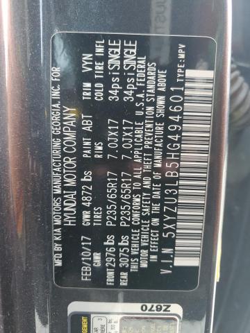 5XYZU3LB5HG494601 Hyundai gdi theta ii