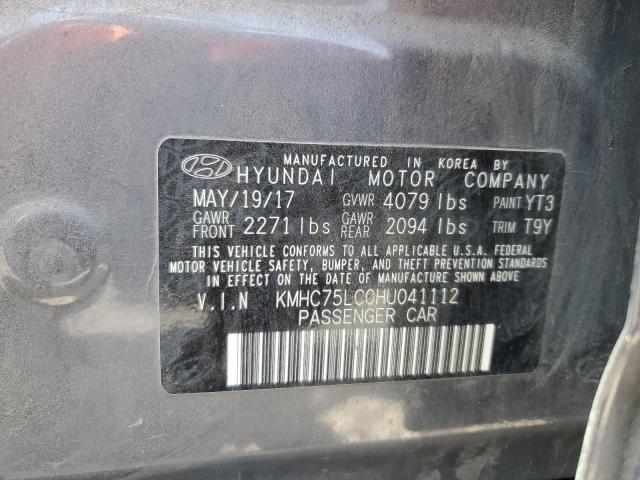 KMHC75LC0HU041112 Hyundai gdi kappa