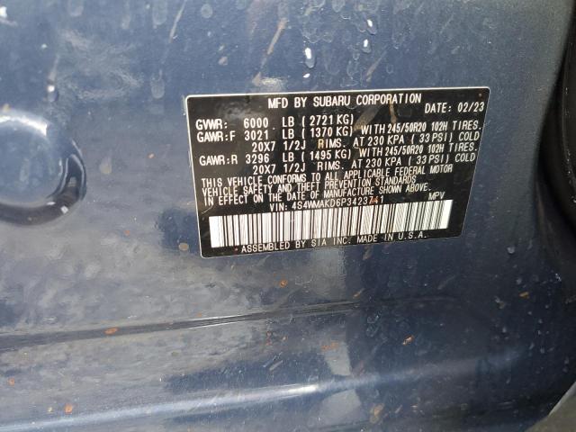 4S4WMAKD6P3423741 Subaru ASCENT LIM
