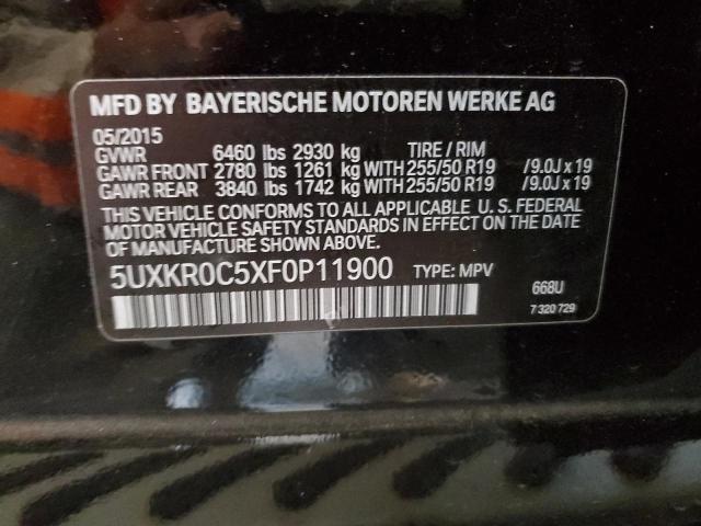 5UXKR0C5XF0P11900 BMW X5 XDRIVE3