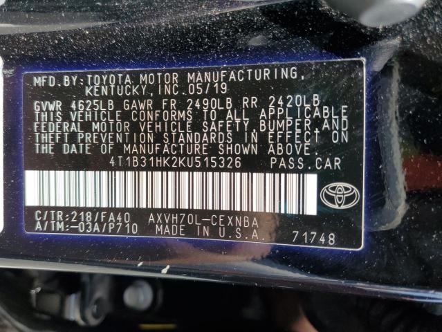 4T1B31HK2KU515326 Toyota a25a-fxs port+direct