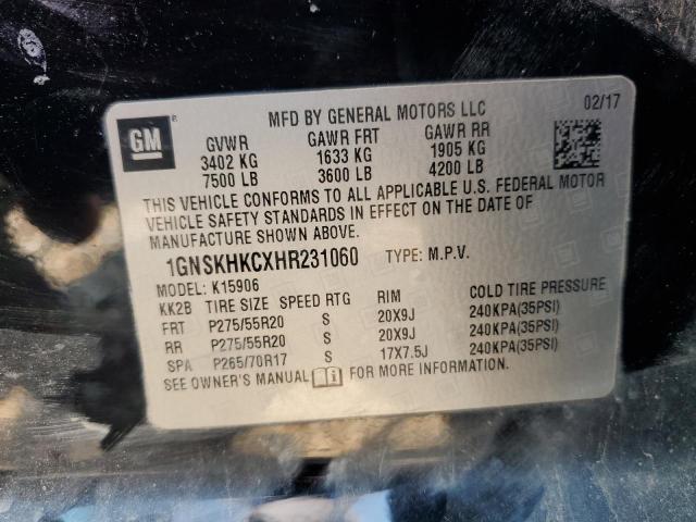 1GNSKHKCXHR231060 Chevrolet l83 - sidi: spark ignited direct injection, vvt: variable valve timing, afm, e85 max, alum