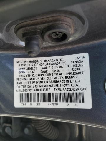 2HGFC1F41GH646317 Honda l15b7