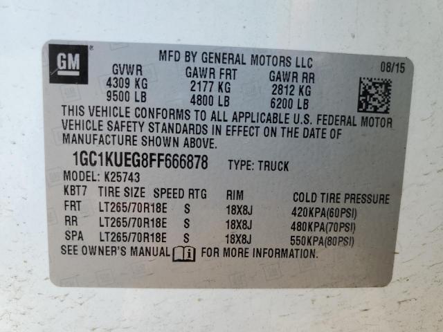 1GC1KUEG8FF666878 Chevrolet l96
