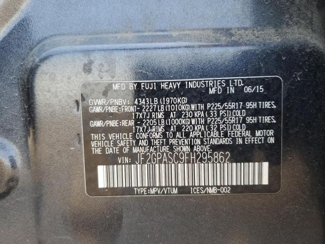JF2GPASC9FH295862 Subaru XV CROSSTR
