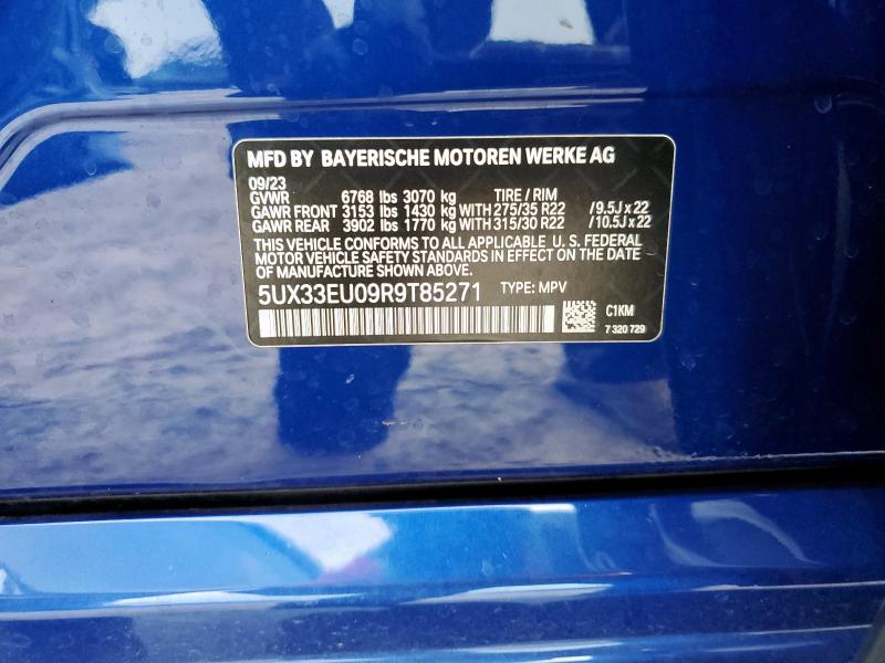 5UX33EU09R9T85271 BMW X5 M60i