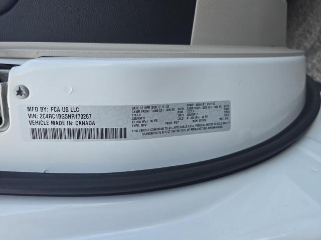2C4RC1BG5NR170267 Chrysler Pacifica