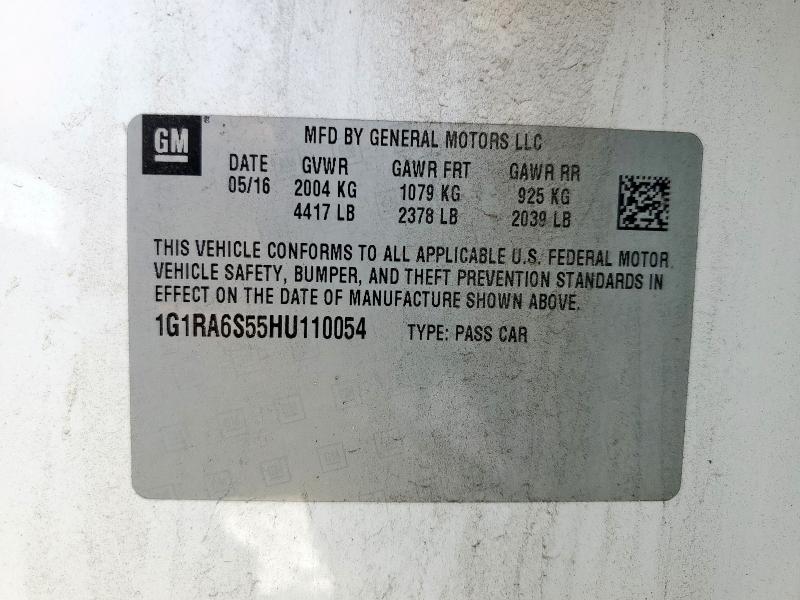 1G1RA6S55HU110054 Chevrolet l3a - di: direct injectio, vvt: variable valve timing, hybrid, gen 1