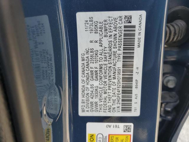 2HGFE4F82SH319691 Honda lfc3
