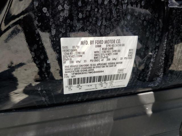 1FM5K8HC7MGB00084 Ford EXPLORER P