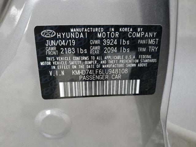 KMHD74LF6LU948108 Hyundai mpi nu