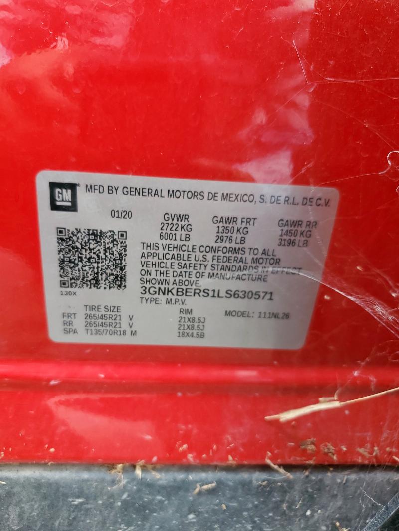 3GNKBERS1LS630571 Chevrolet lgx
