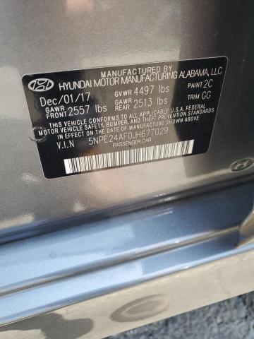5NPE24AF0JH677029 Hyundai SONATA SE