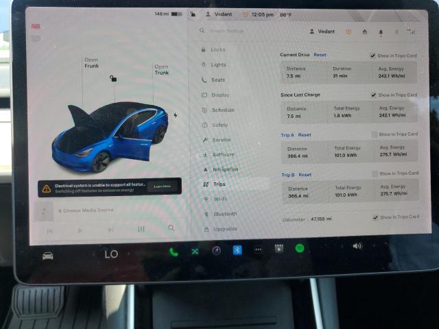 5YJ3E1EBXJF120194 Tesla MODEL 3