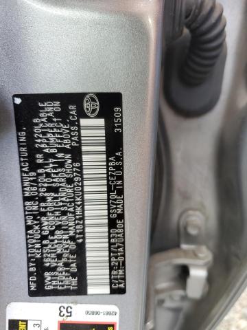 4T1BZ1HK4KU029776 Toyota 2gr-fks