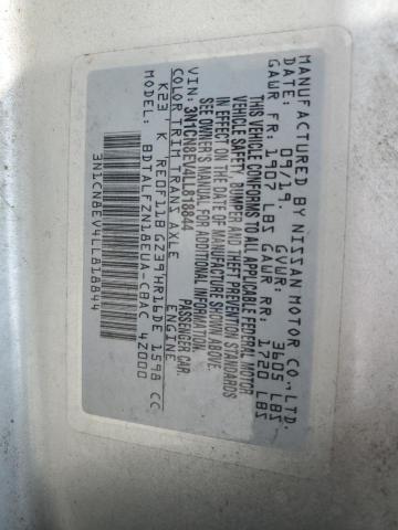 3N1CN8EV4LL818844 Nissan 2020