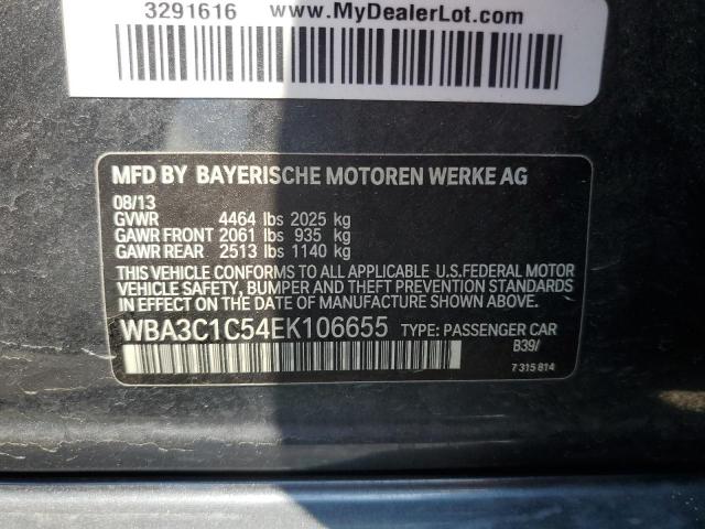 WBA3C1C54EK106655 BMW 2014