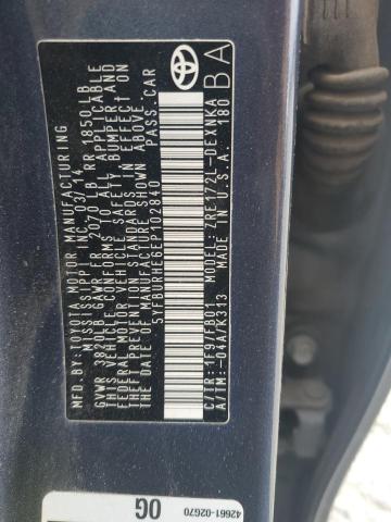 5YFBURHE6EP102840 Toyota 2zr-fe